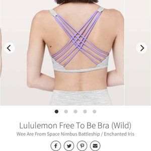 Lululemon Free To Be Serene Bra Crossback Sports Bra